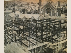 Building work on the Botanical Department extension