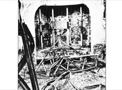 The Great Hall after the bomb blast