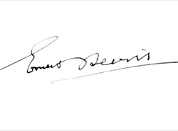 The Rt Hon Ernest Bevin's signature (from the University's visitors' book)