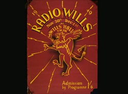 Radio Wills poster (probably a screenprint)