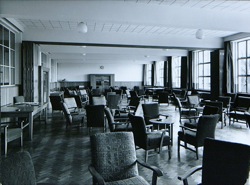 The common room in Churchill Hall