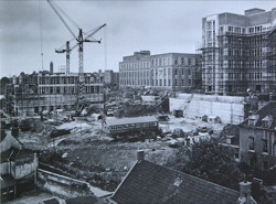 Construction site for new buildings