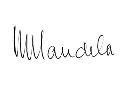 Mandela's signature 