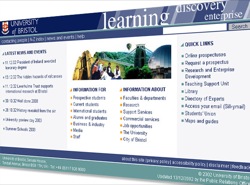 The University's website