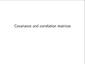 Covariance and Correlation presentation
