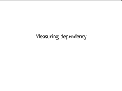 Measuring Dependency slides