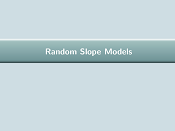 random slope models presentation