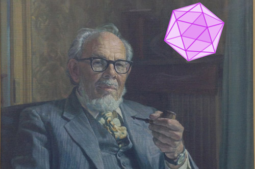 Frank Crystal Painting with 3D pentagon