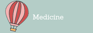 A button linking to medicine articles.