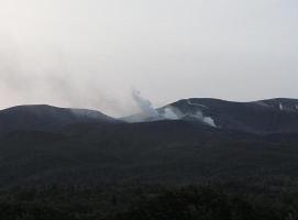 Figure 1. Steam emission from the currently active Tongariro volcano, which last erupted in November 2012