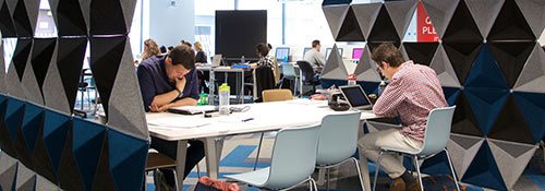 Image showing study space, used to advertise 'how to apply' link