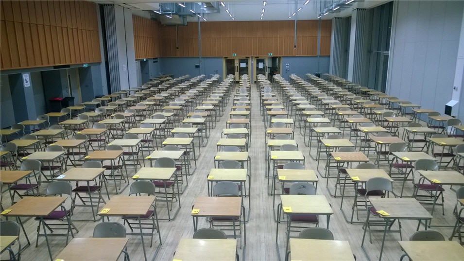 The Anson room setup as an exam hall