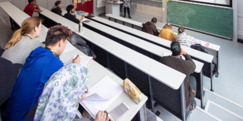Image of students in lecture theatre