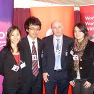From left to right: Gabe Tan, Steve Cheng, Dr Michael Naughton and Lindsey Bell