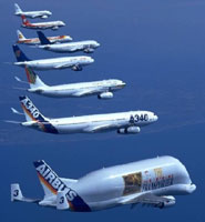 Airbus fleet reproduced by kind permission of Airbus UK