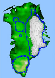 Greeland ice cover 3 million years ago