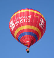 The winner's prize - a free balloon flight