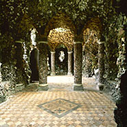 An image of the Grade I listed grotto