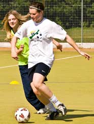 Futsal in action