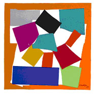 Henri Matisse: L’Escargot (1954) Lithograph from gouache cut out.