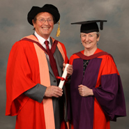 From left to right: Mr Mike Peirce and Professor Kim Etherington