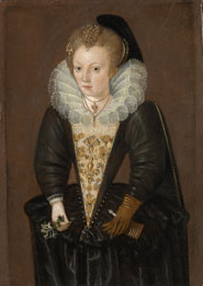 Unknown woman, possibly Lady Arabella Stuart (1575-1615) by an unknown artist