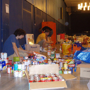 A quarter of a tonne of food items were collected for charity