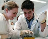 Bristol undergraduates doing practical lab work in Pharmacology