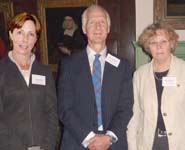 Professor Christine Nicol (left) and Professor Marian Stamp Dawkins (right) with UFAW’s Chief Executive, Dr James Kirkwood, at the award presentation in York