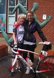 Katie Corkill and Laura Murray prepare for The Kaiser Challenge