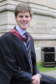 Lawrence Clarke on his graduation day last year