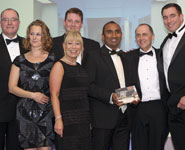 Members of the Capital Projects Office with the award