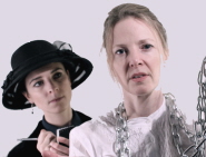 Gemma Reynolds as journalist Lucy Woodhall and Victoria Bourne as chainmaker Mrs Davies
