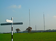 The tall tower at Tacolneston, Norwich where greenhouse gases are measured from 50, 100 and 180 meters up the tower