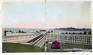 An old postcard showing the Cellular Jail, a colonial prison situated in the Andaman Islands