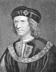 An engraving of Richard III (1452-1485) from the 1800s