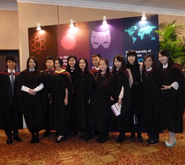 Recent graduates at the University of Bristol's inaugural graduation ceremony in China