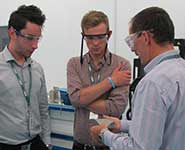 Students on placement with GKN Aerospace in August 2013