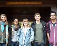RAEng leadership winners, from left to right: Alexis Storey, Pooja Moonka, Ruth Kennedy, John Prince and Varun Sarwal