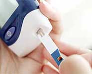 Monitoring for diabetes through a blood test
