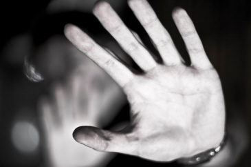 Image of a hand to represent domestic violence
