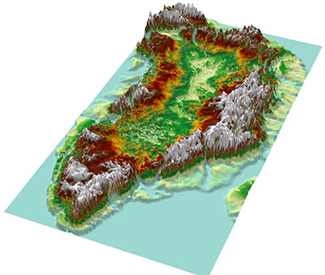 Image showing 3D model of the 'Greenland Grand Canyon'