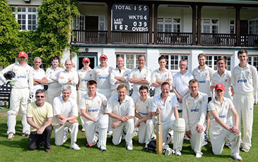 Members of current and former cricket teams