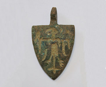 Horse harness pendant of De Montiemer, dating from the thirteenth century 