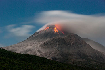 Image showing the eruption of the Soufrière Hills Volcano, Montserrat 