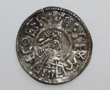Image of a very rare silver Anglo-Saxon penny of Coenwulf 796-821 AD 
