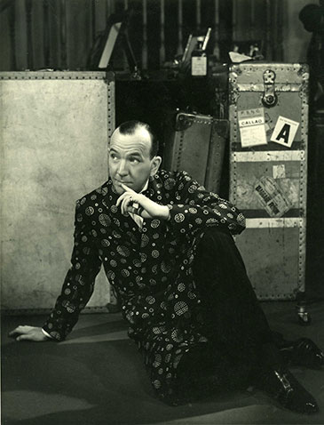 Noël Coward as Garry Essendine in Present Laughter; Photograph by Angus McBean; © Harvard Theatre Collection, Harvard University