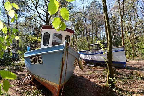 Image of Withdrawn by Luke Jerram - one of the fishing boats in Leigh Woods 