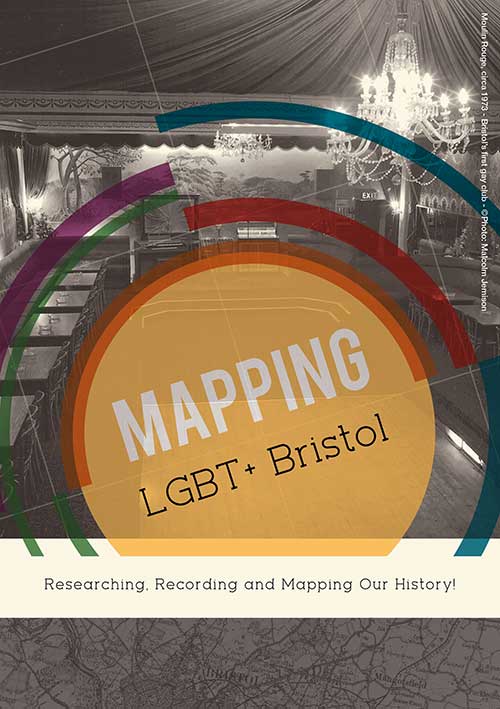 Image of detail of the cover of the Mapping LGBT+ leaflet