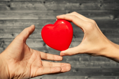 Generic image of two hands holding a heart